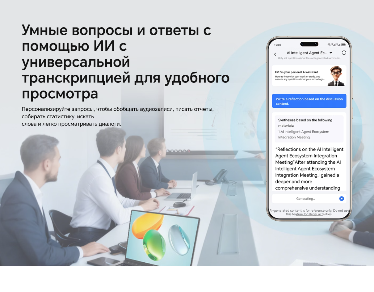 thumb картинка Диктофон HONOR CHOICE AI Note от магазина Fastoo