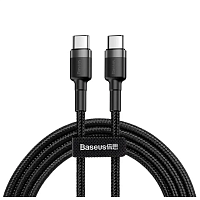 картинка Кабель Baseus Cafule Cable Type-C to Type-C 2м магазин Fastoo являющийся официальным дистрибьютором в России 