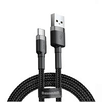 картинка Кабель Baseus Cafule Series Data Cable USB for Type-C 2А 2м магазин Fastoo являющийся официальным дистрибьютором в России 